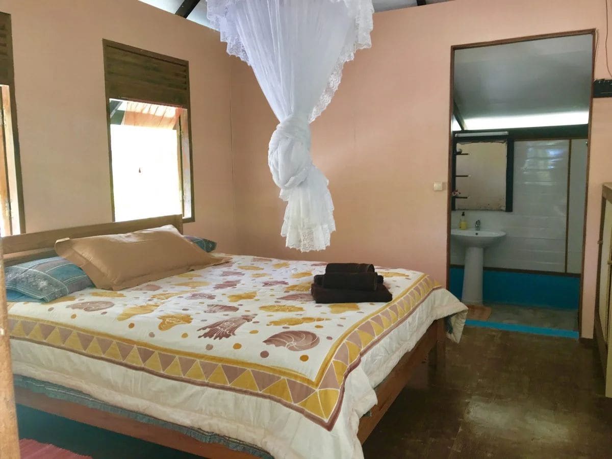 Une chambre du fare Tiare