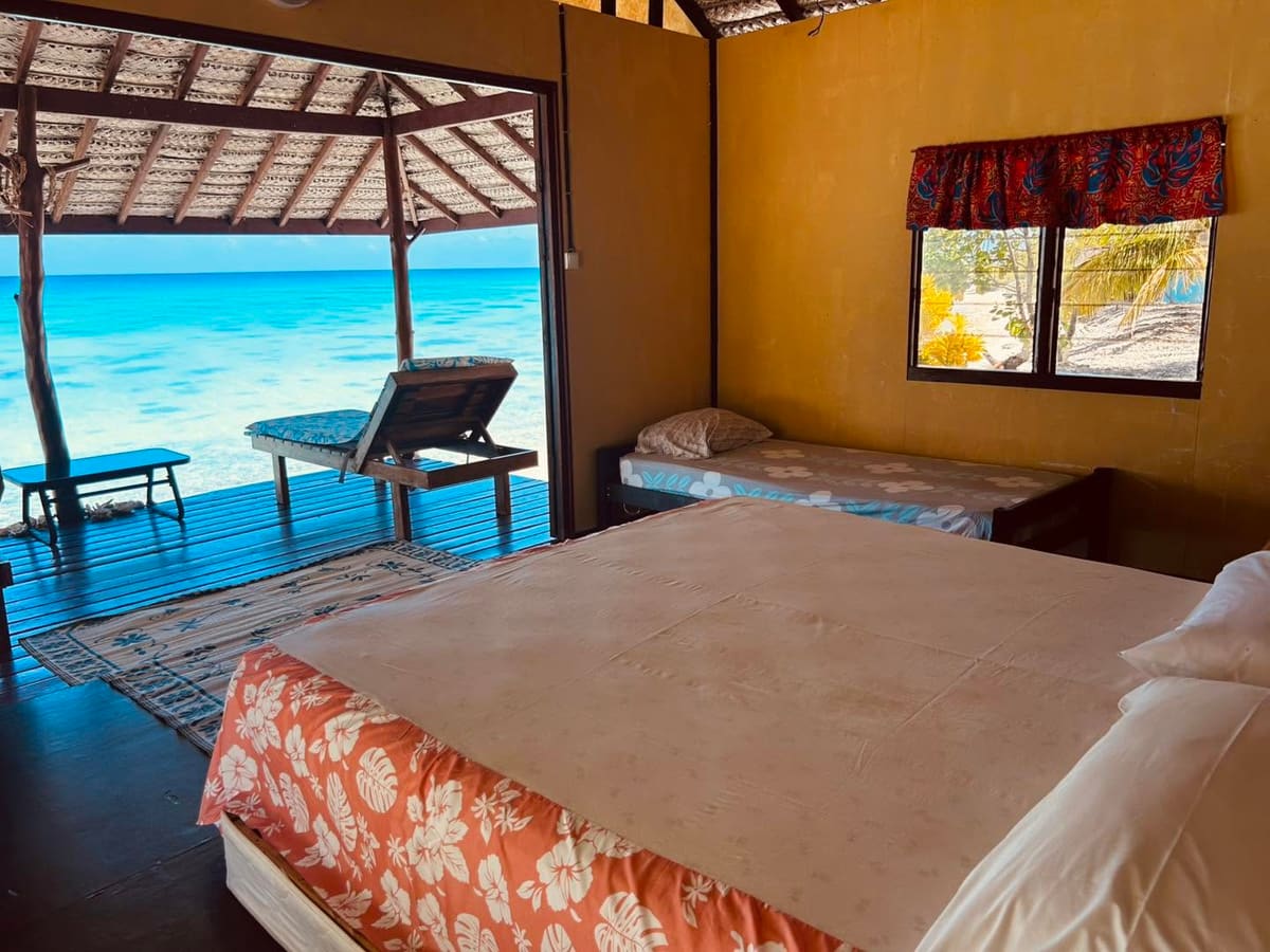 Chambre avec vue sur le lagon