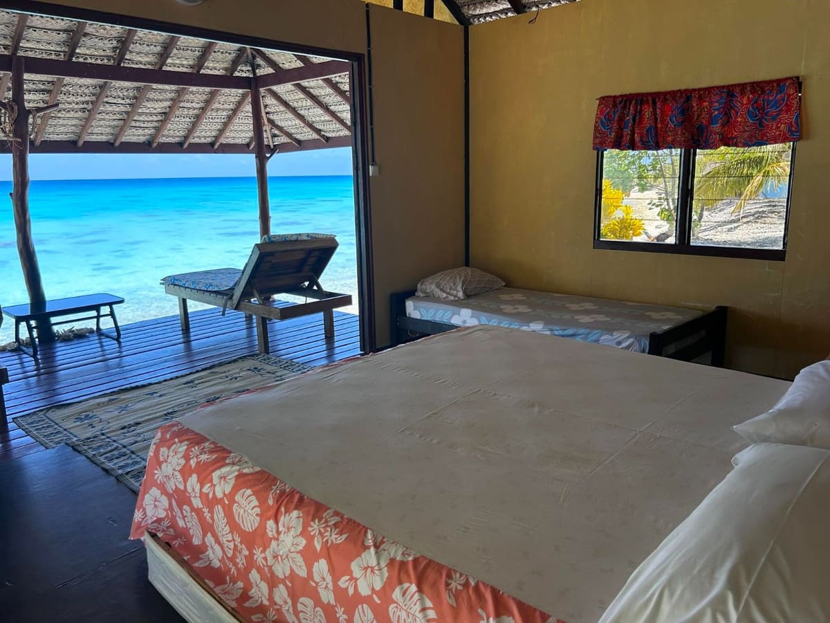 Une chambre ouverte sur le lagon